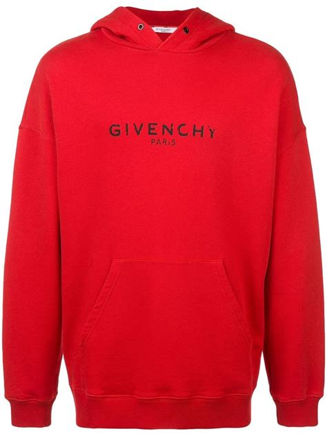 givenchy paris sweatshirt red